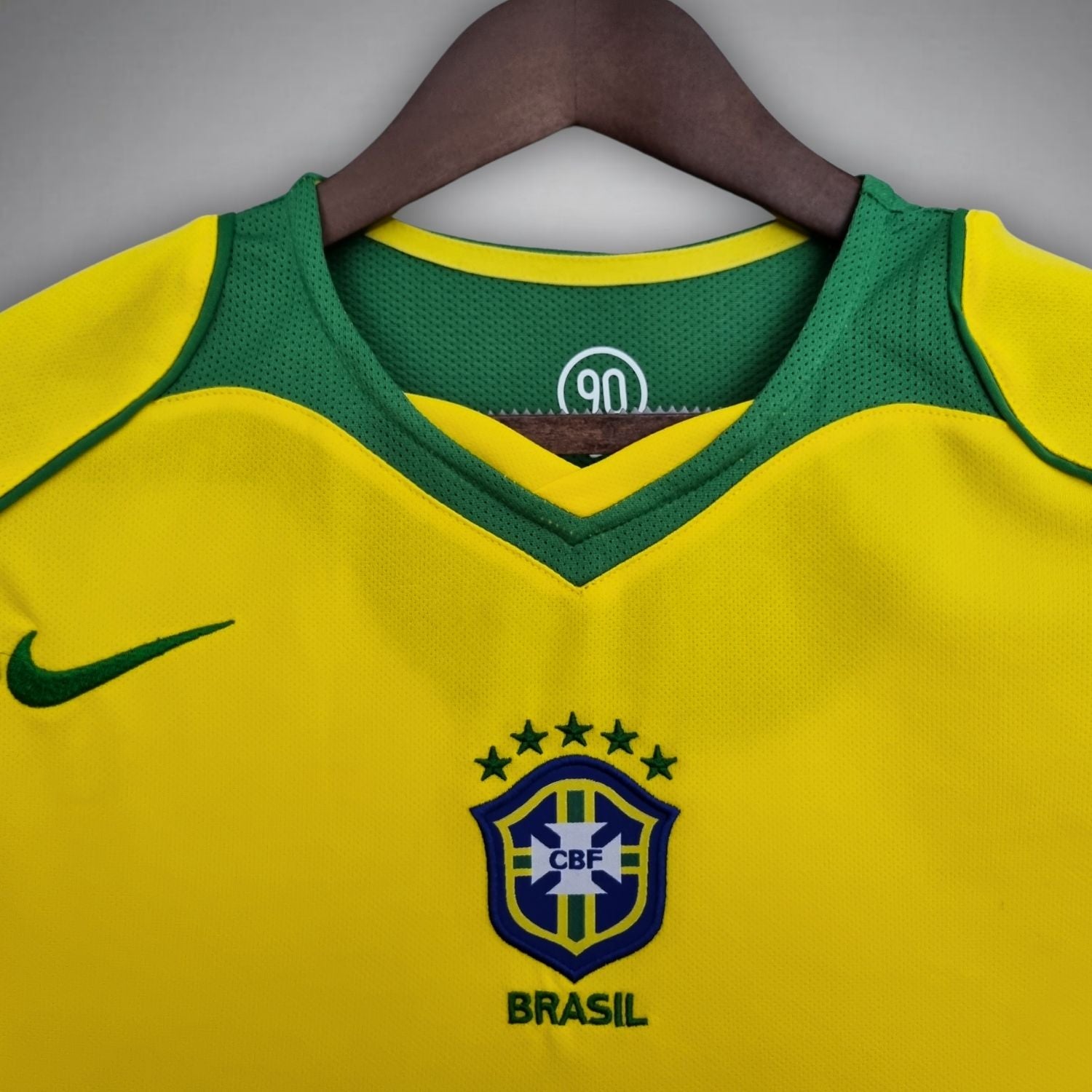 2004 Brazil Retro Home Shirt