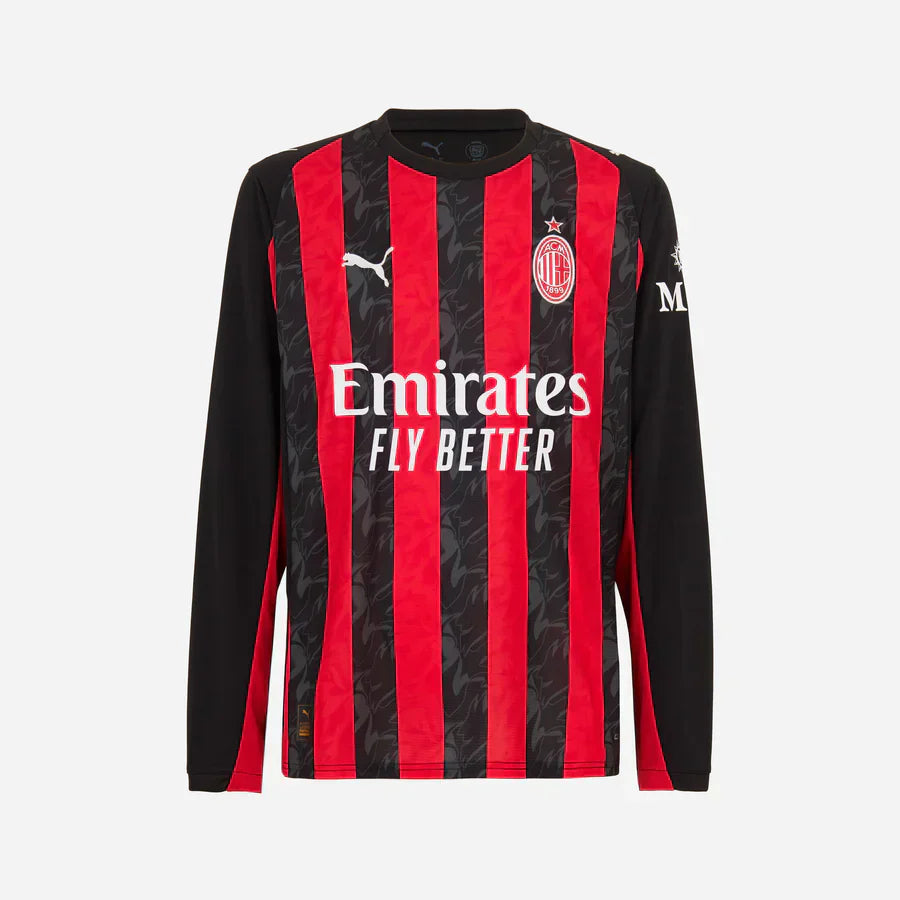 2025/26 AC Milan Long Sleeve Home Kit