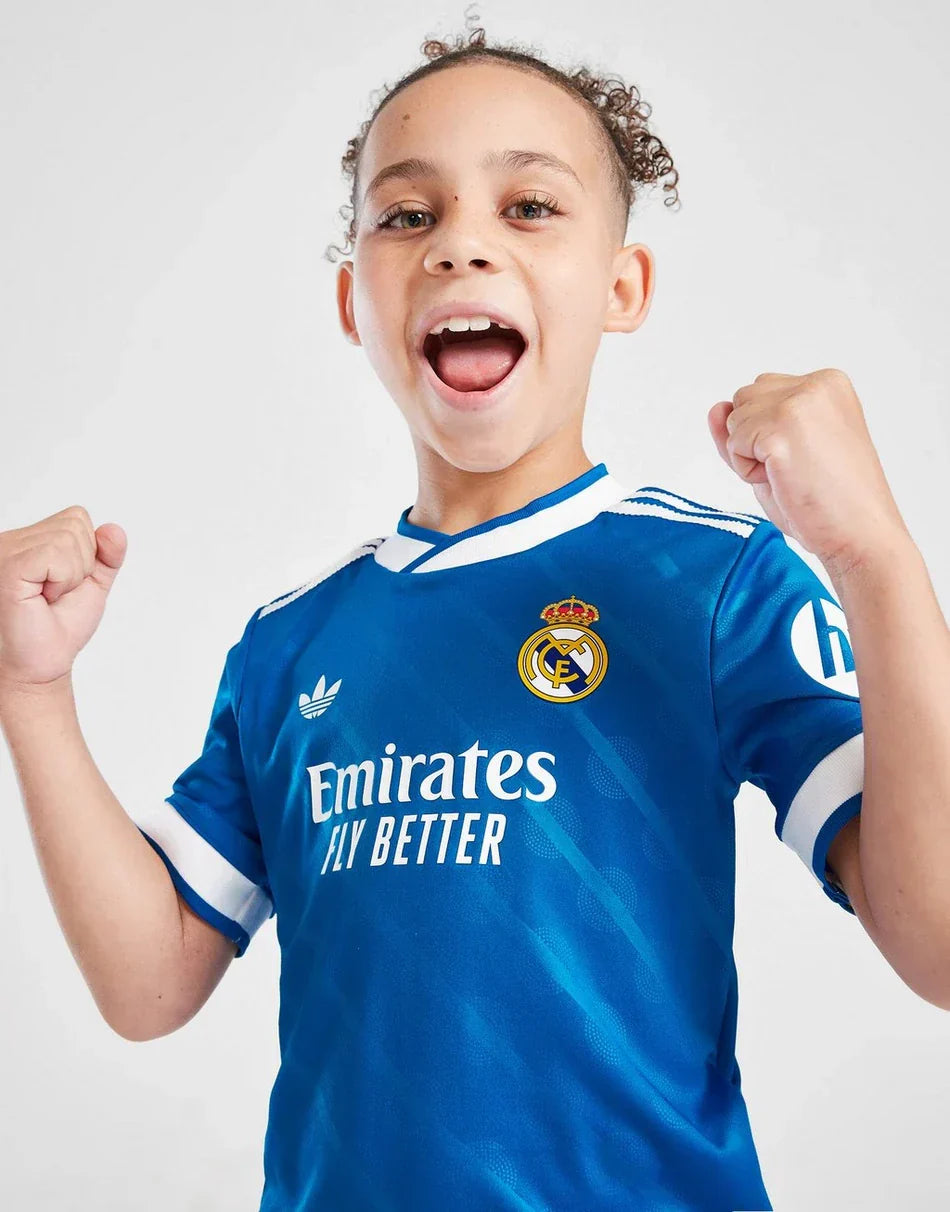 2025/26 Real Madrid Kids Football Kit Third