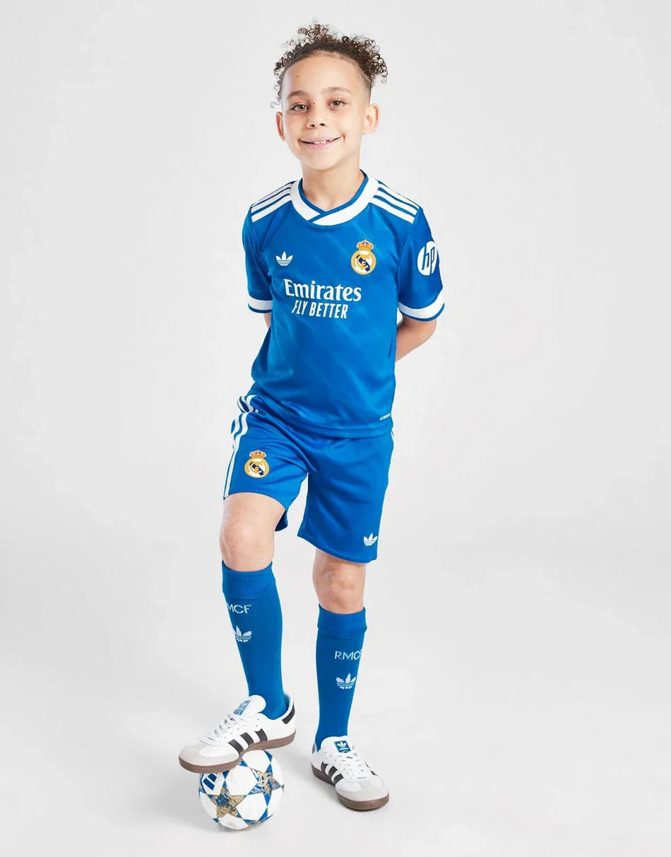 2025/26 Real Madrid Kids Football Kit Third