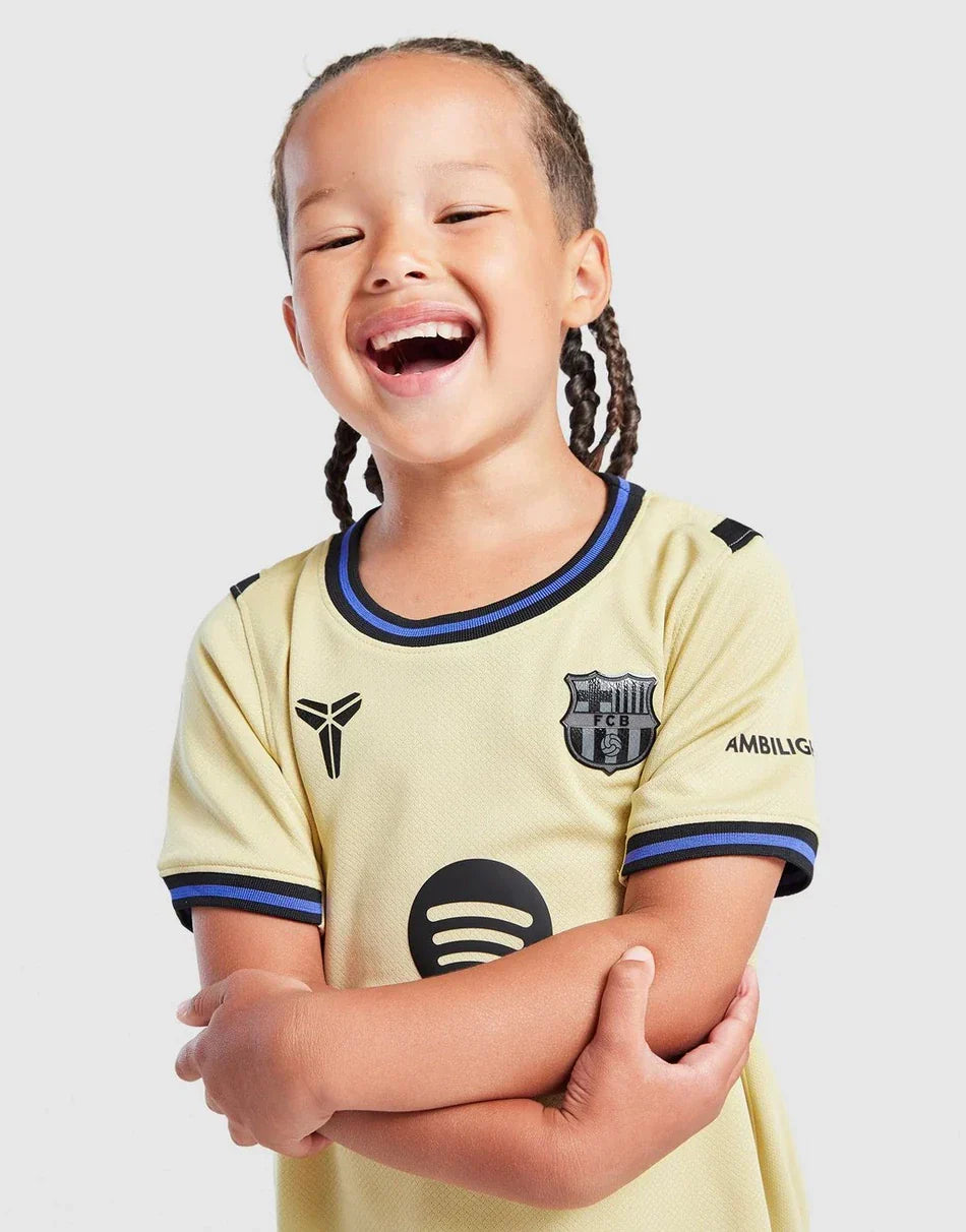 2025-26 FC Barcelona Away Kids Kit