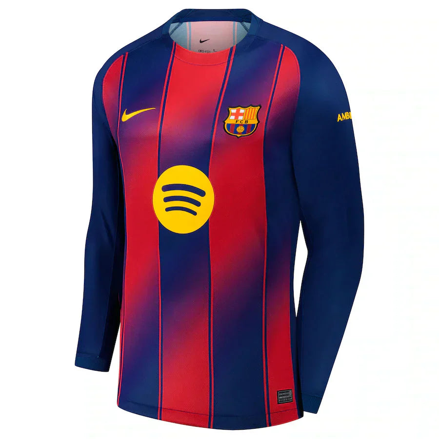 2025/26 FC Barcelona Long Sleeve Home Kit