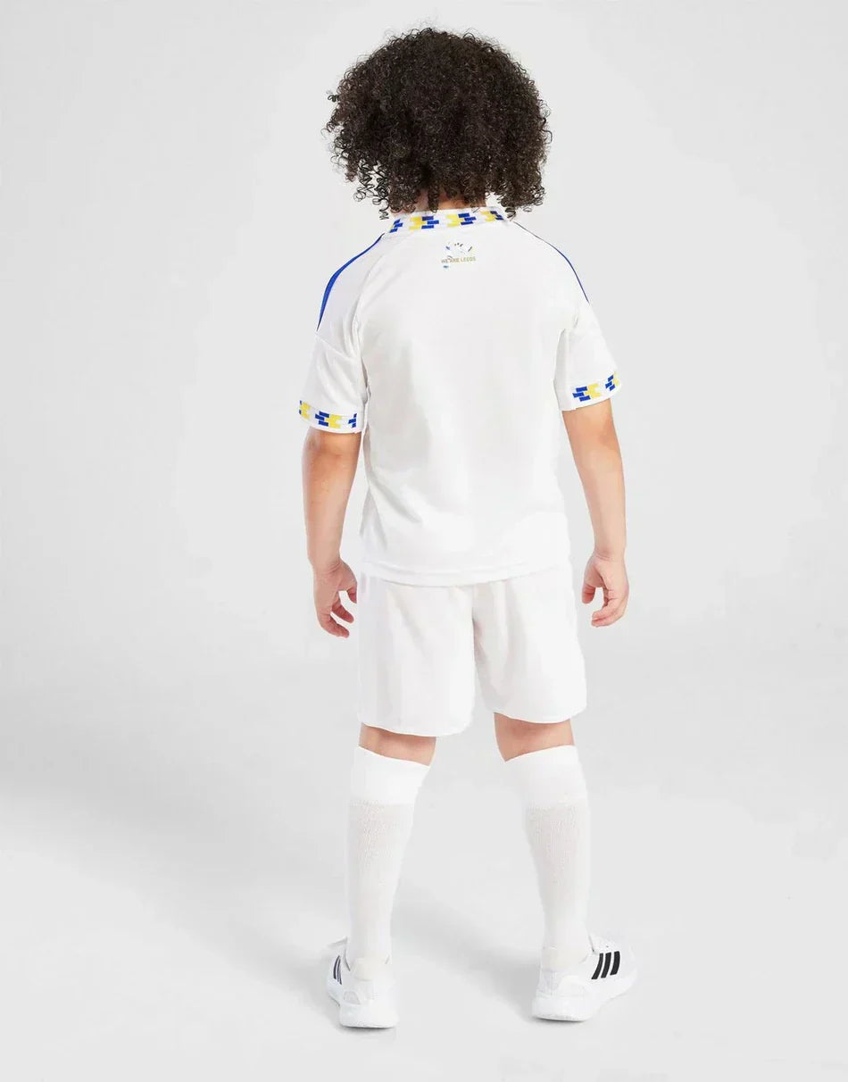 2025-26 Leeds United Home Kids Football Kit