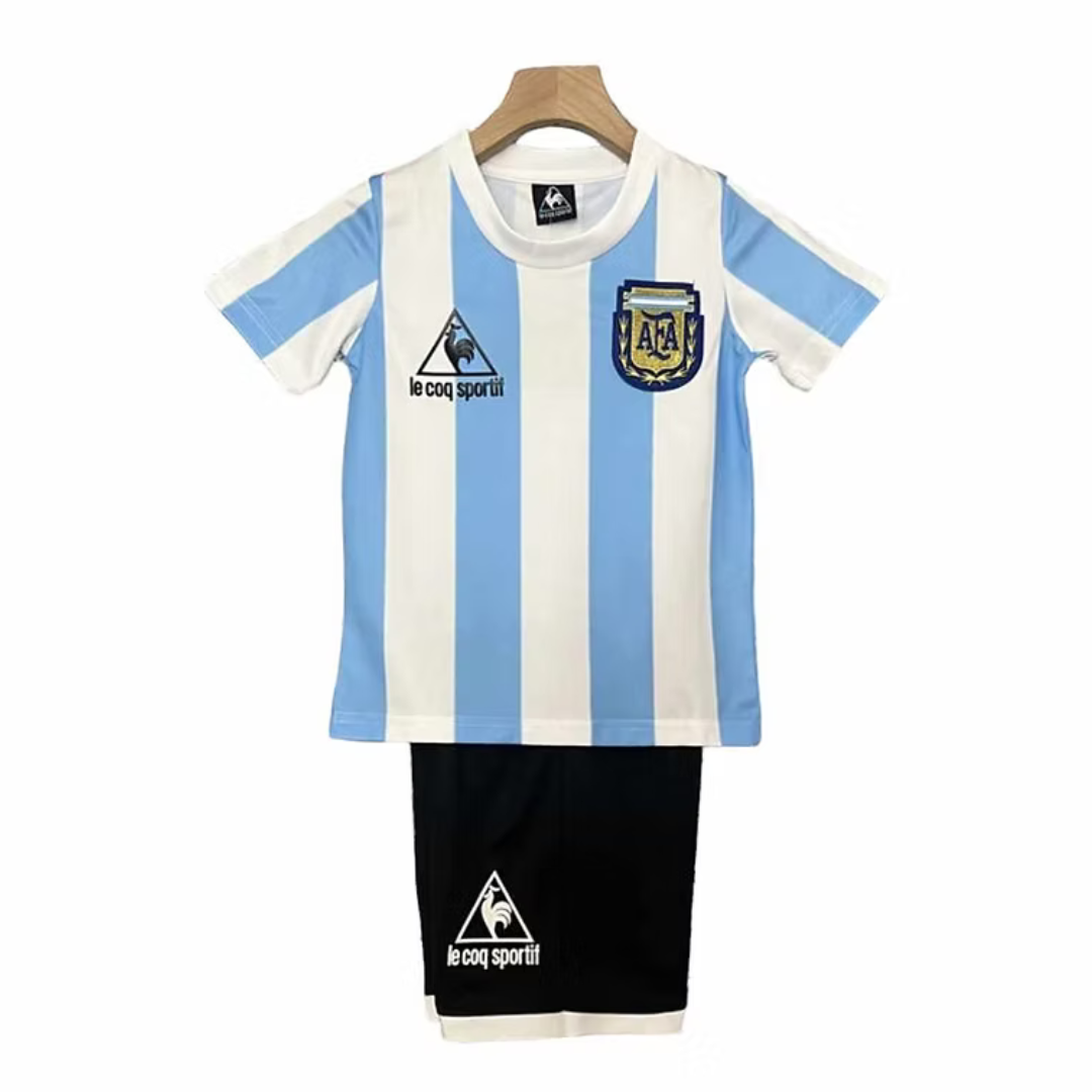 Argentina Home 1986 - Kids Football Kit