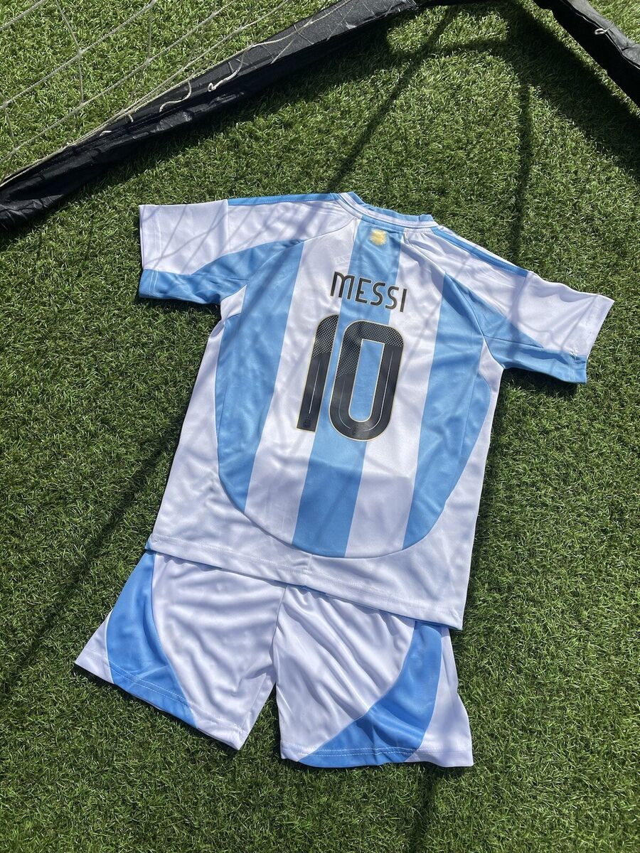 Argentina Home Kids Football Kit 2024/2025 Messi 10