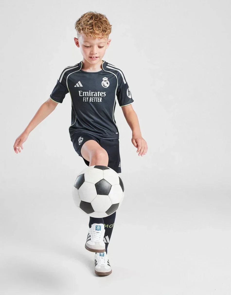 2025-26 Real Madrid Away Kids Kit