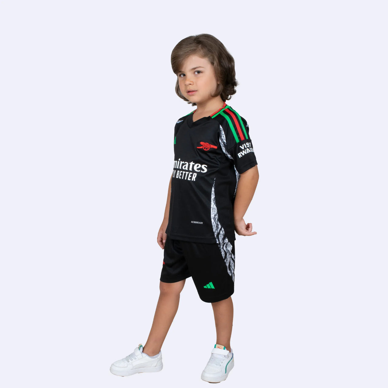 Arsenal Kids Football Kit 2024/25 Black Away