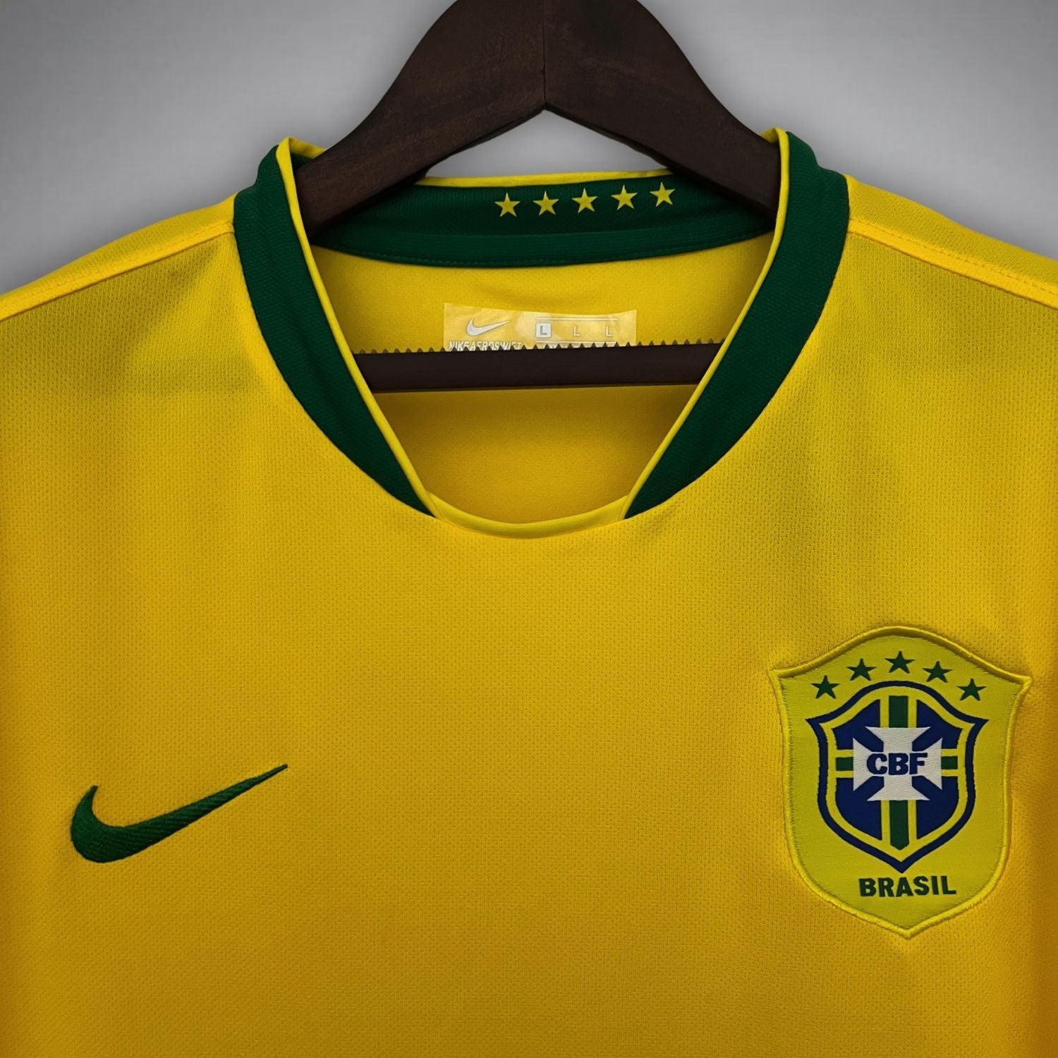2006 Brazil Retro Home Shirt
