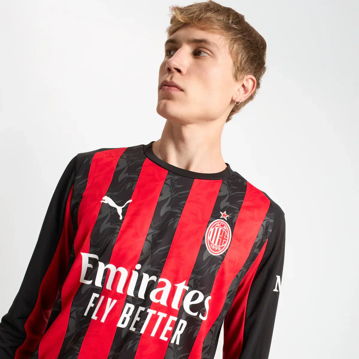 2025/26 AC Milan Long Sleeve Home Kit