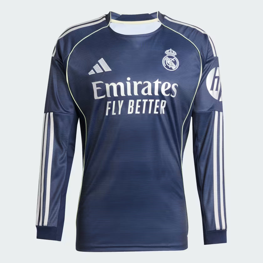 2025/26 Real Madrid Long Sleeve Away Kit