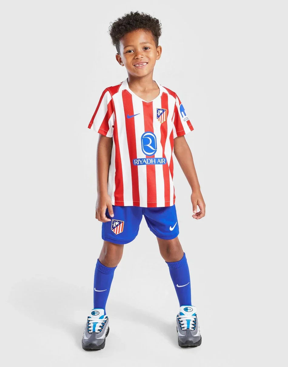 2025-26 Athletico Madrid Home Kids Kit