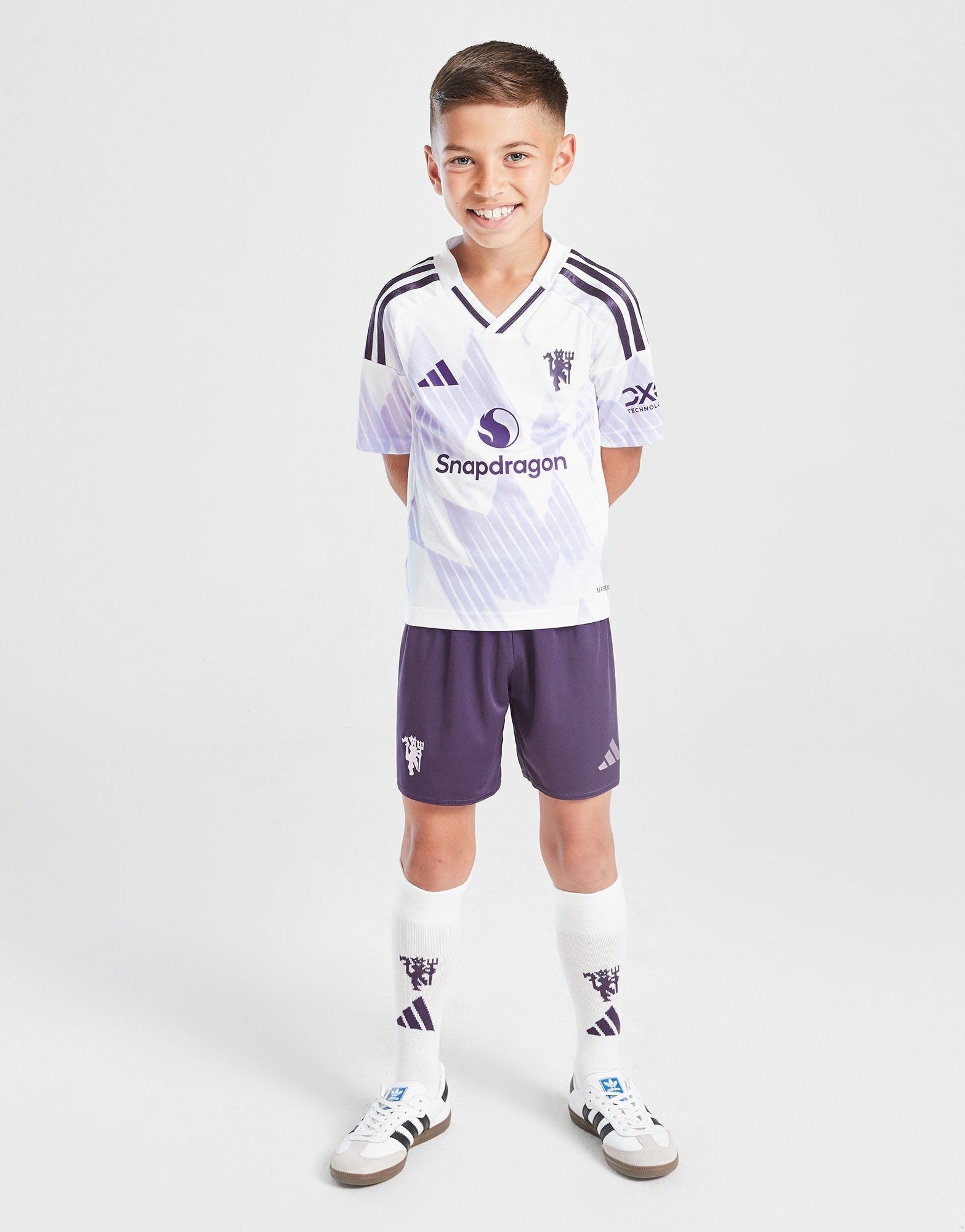 2025-26 Manchester United Away Kids Football Kit