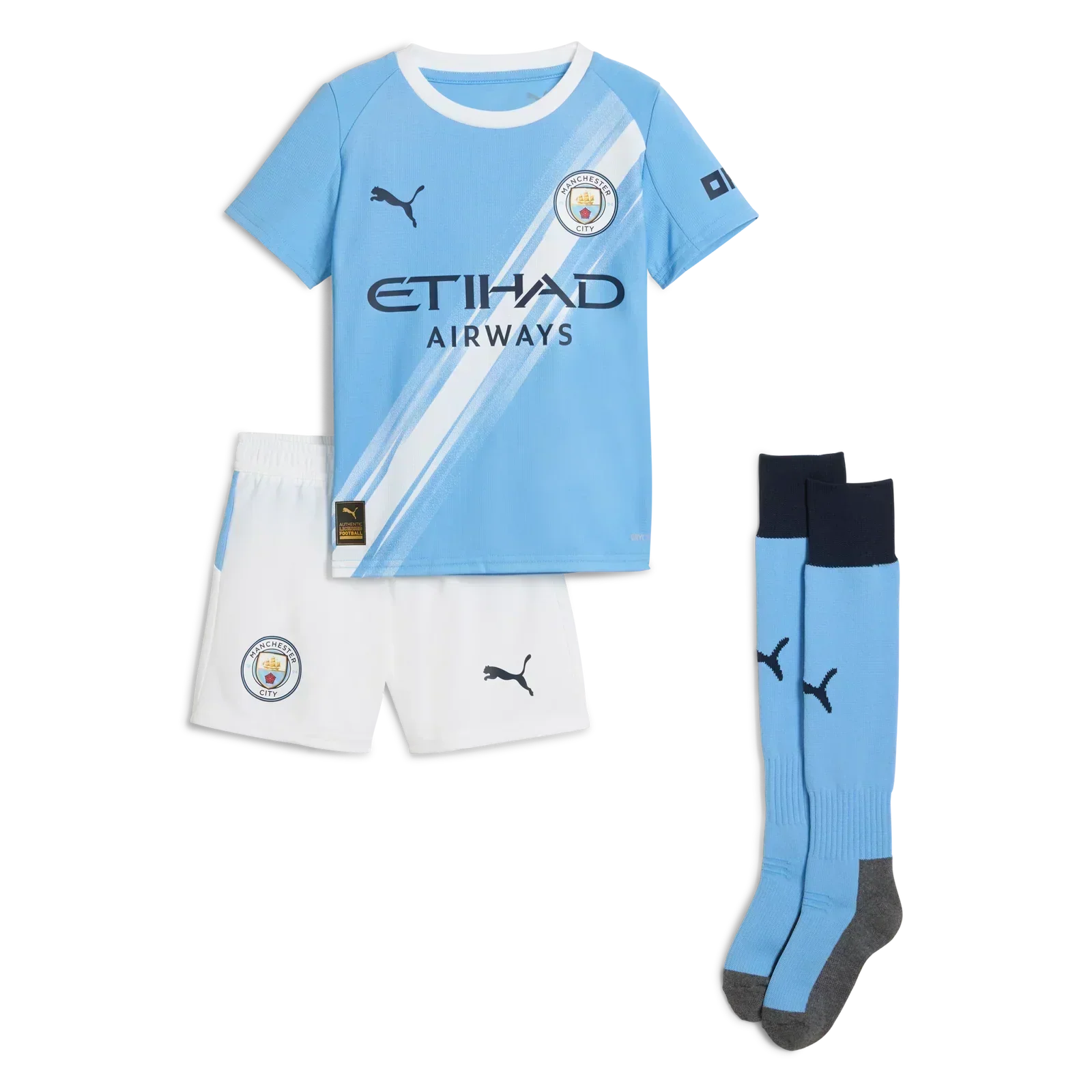 2025/26 Manchester City Kids Football Kit - Home