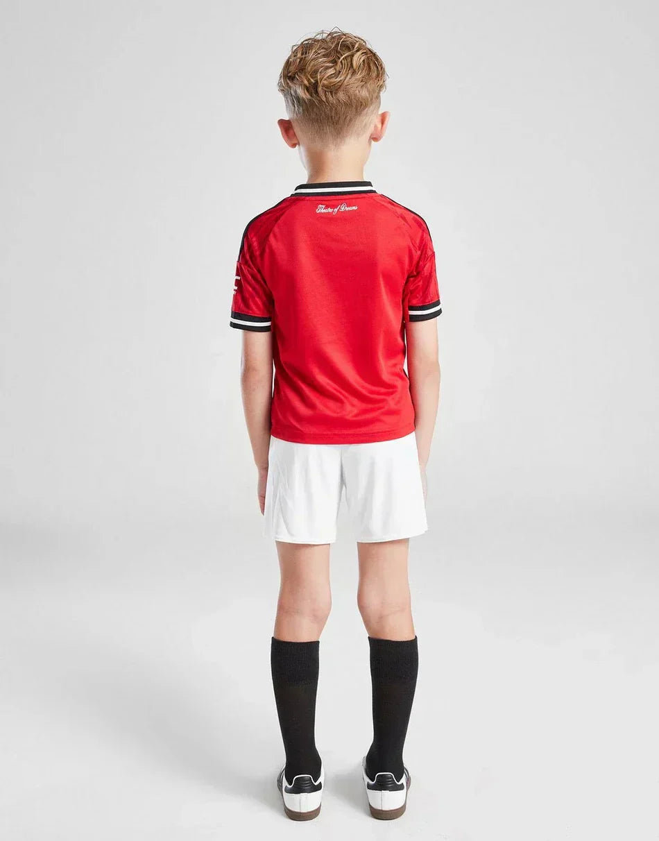 2025-26 Manchester United Home Kids Football Kit