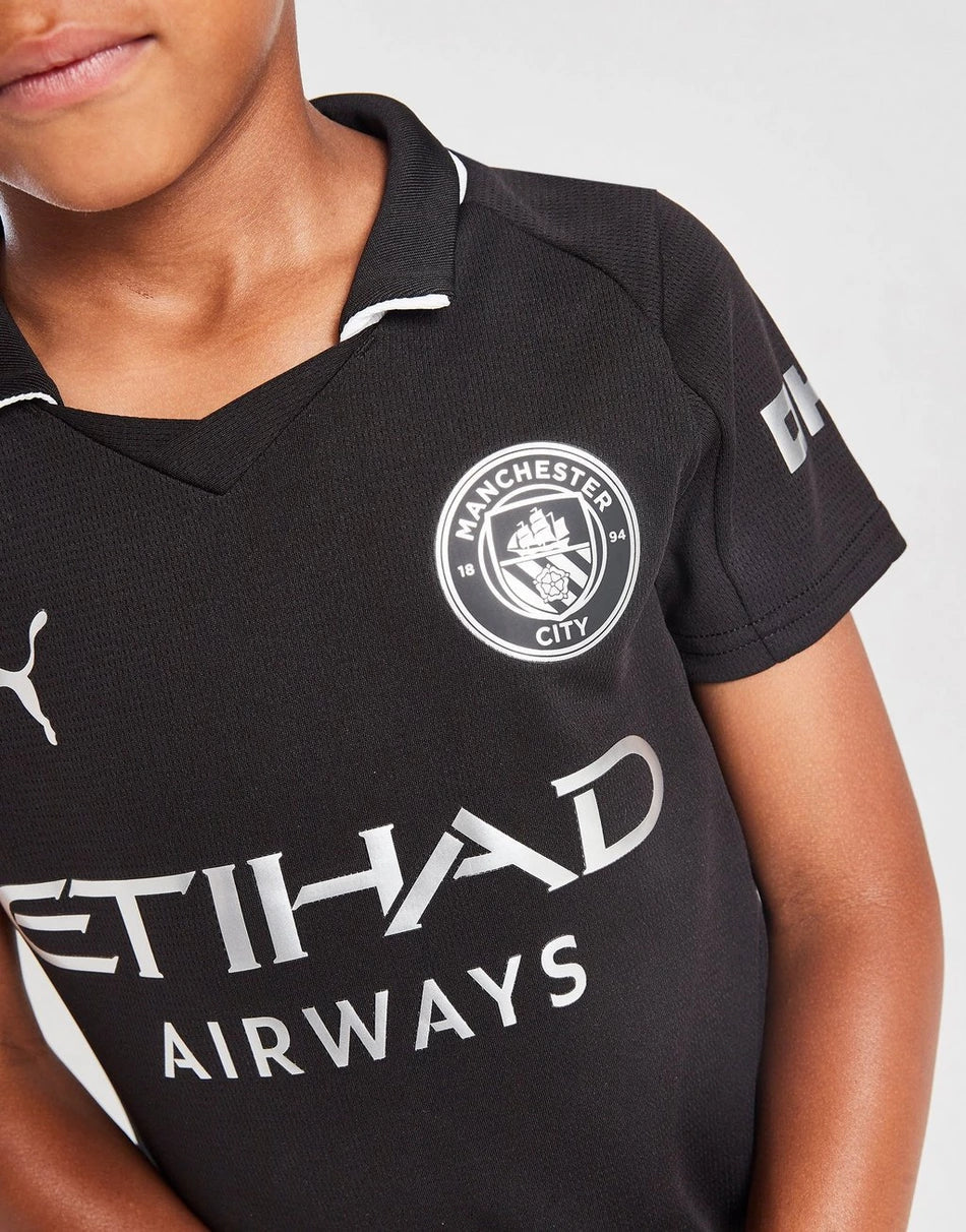2025/26 Manchester City Away Kids Kit