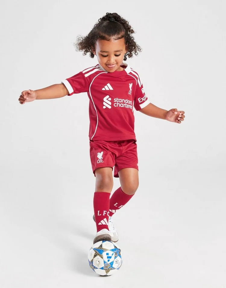 2025-26 Liverpool Home Kids Football Kit