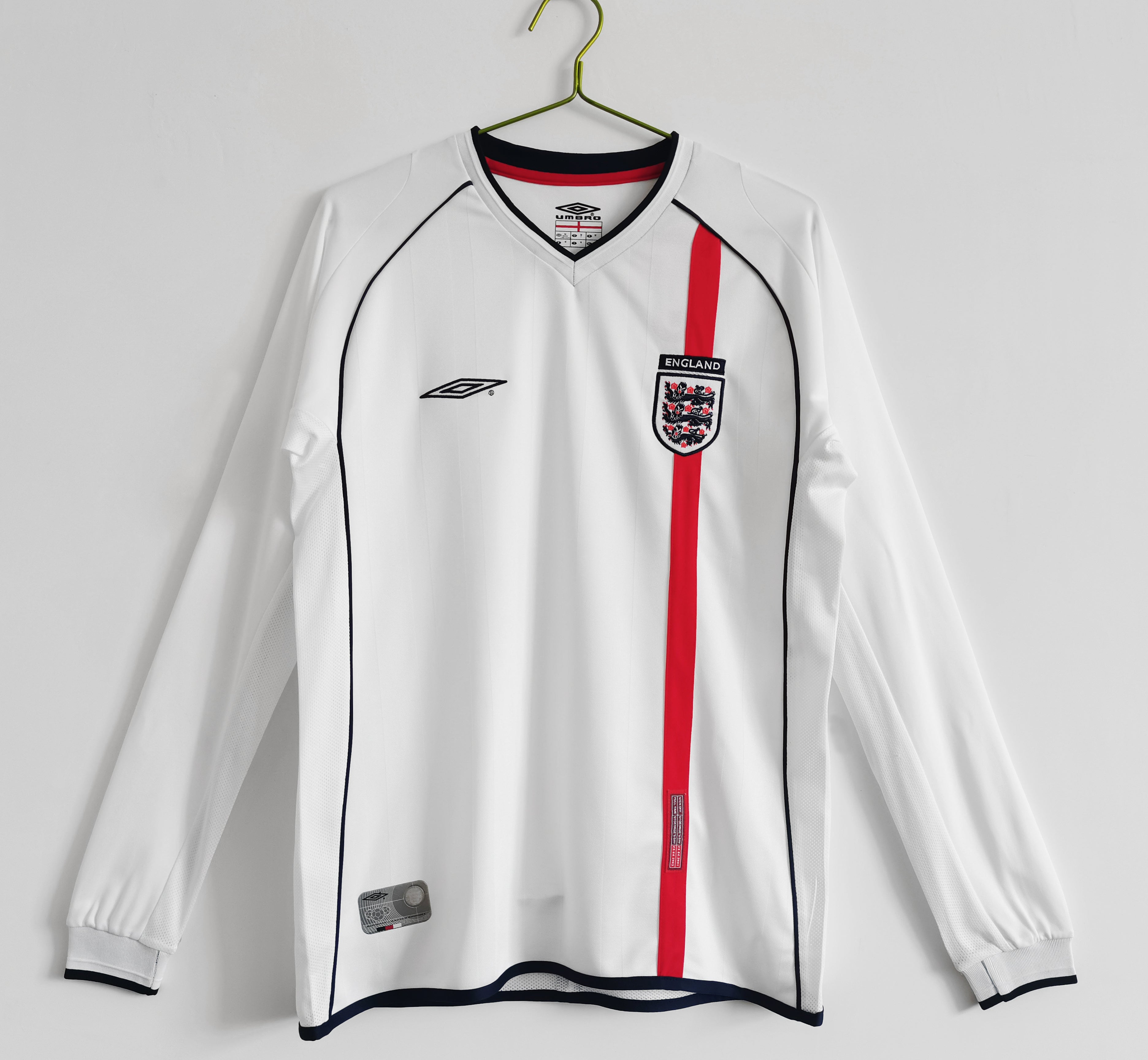 2002 England Home Long Sleeves