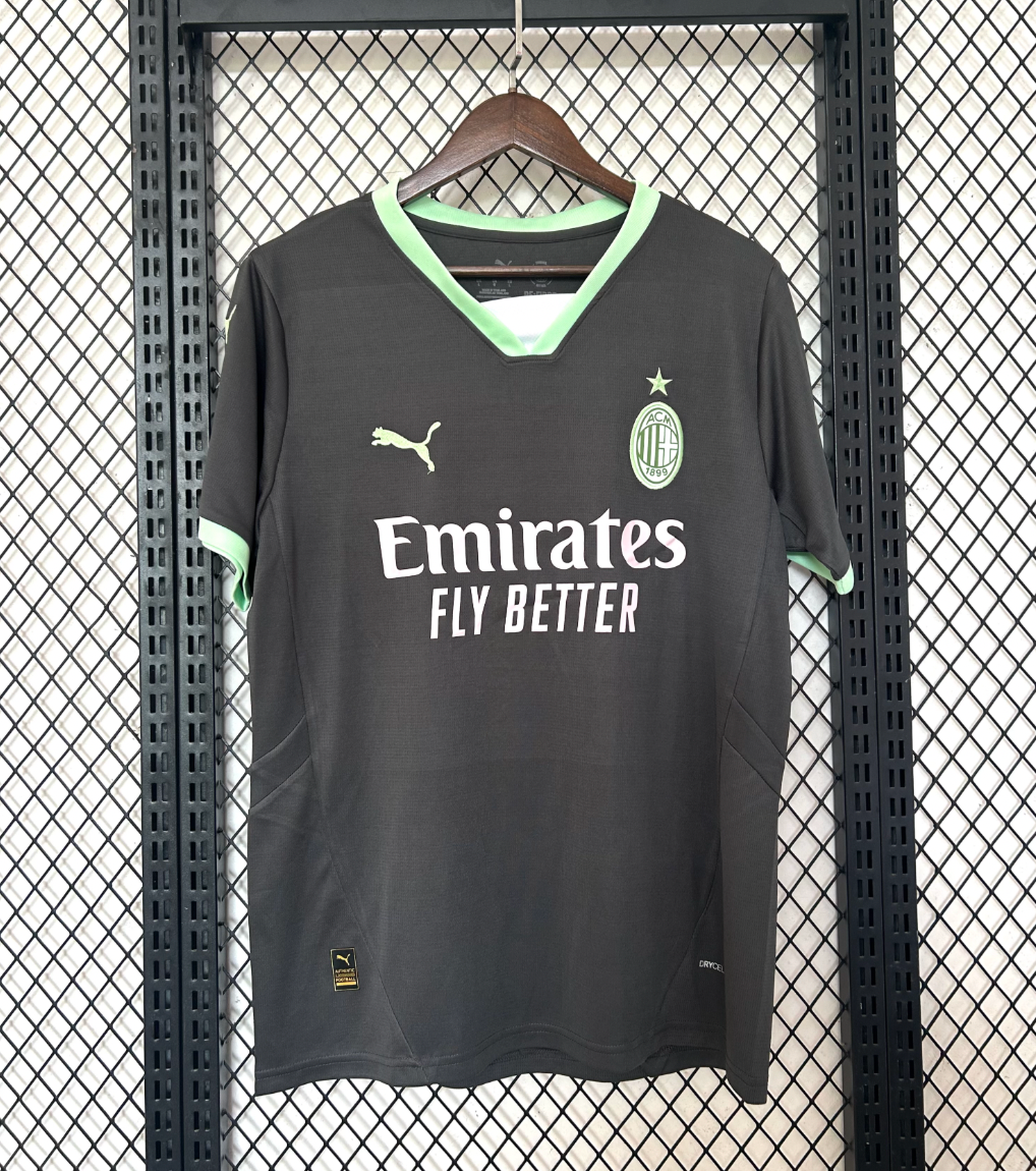 Ac Milan Third  Kit 24/25 Grey and green
