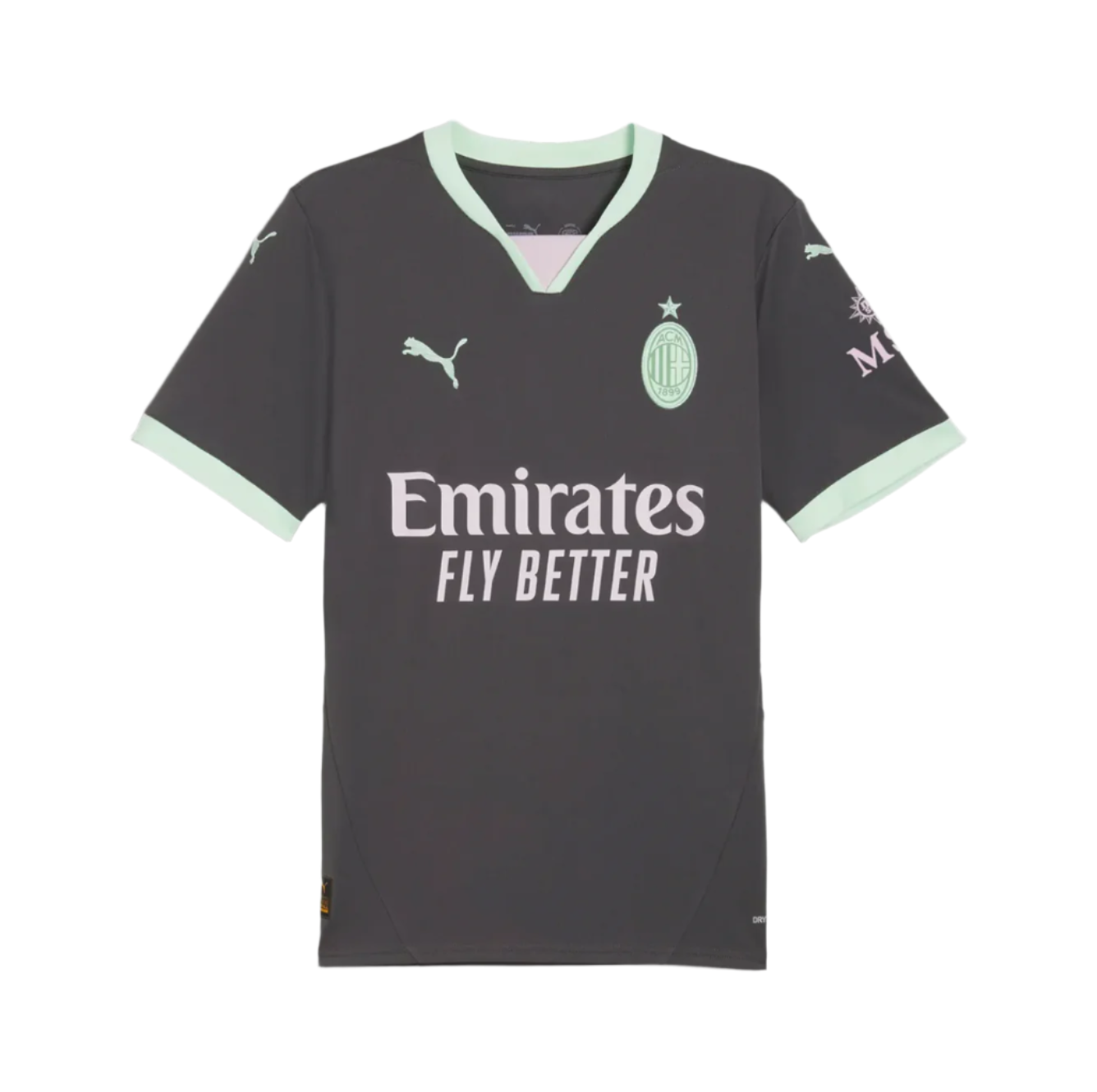 Ac Milan Third  Kit 24/25 Grey and green