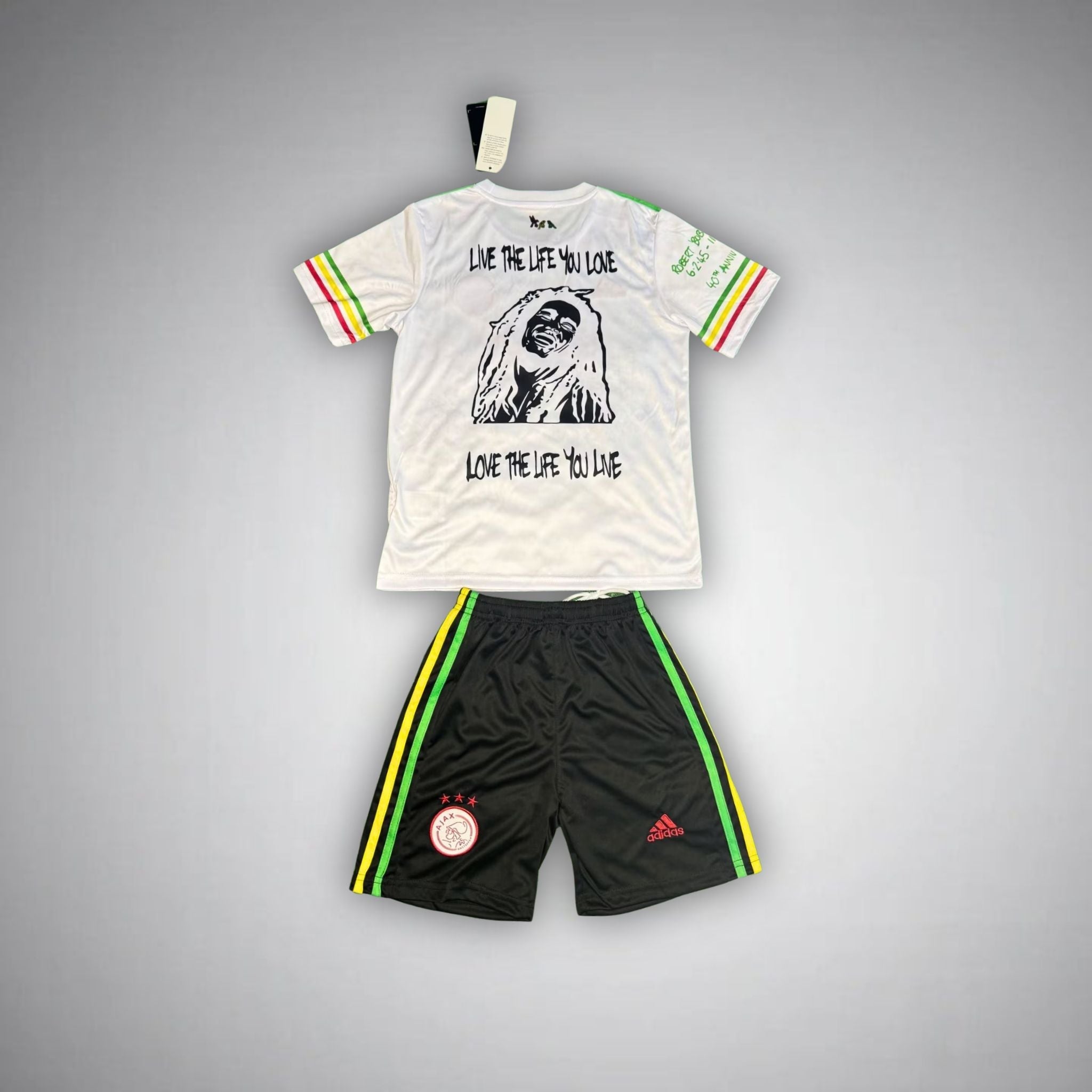 Ajax Bob Marley Kids Football Kit - White