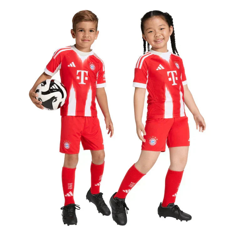 2025/26 Bayern Munich Home Kids Football Kit
