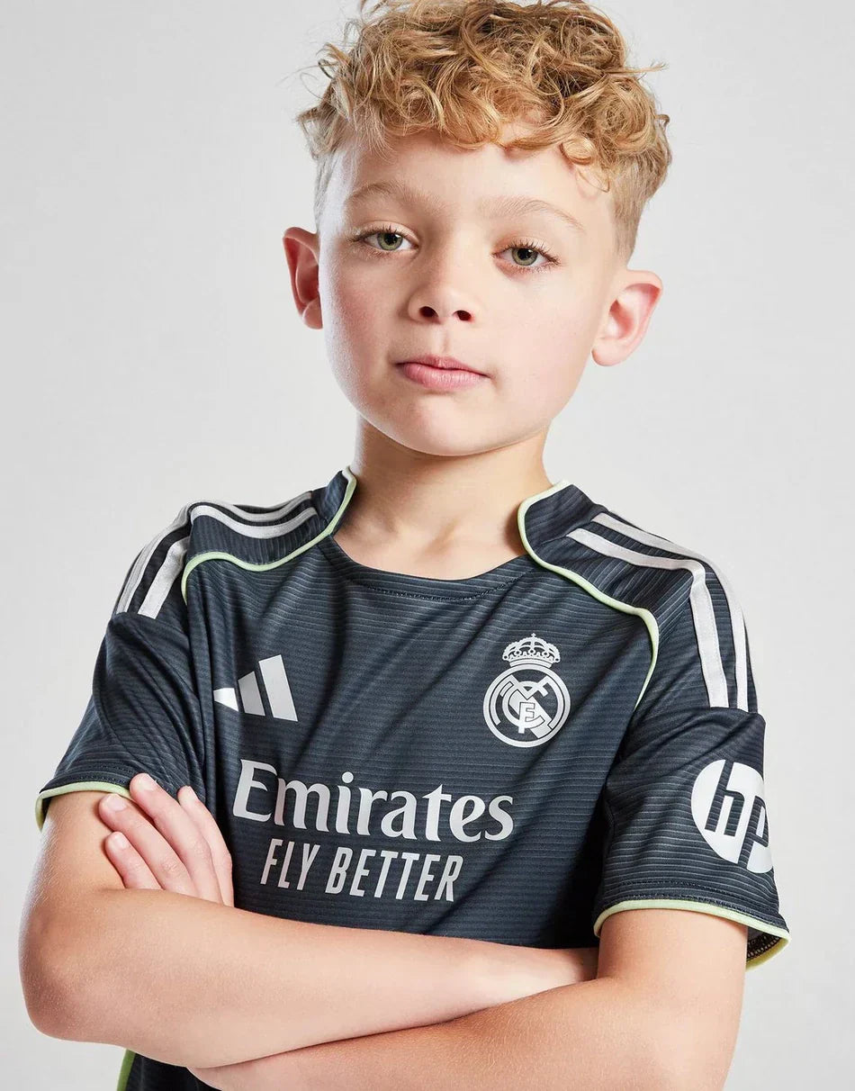 2025-26 Real Madrid Away Kids Kit